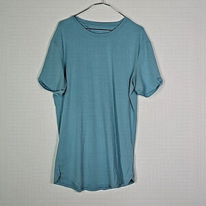 Alphalete medium blue athletic short sleeve shirt